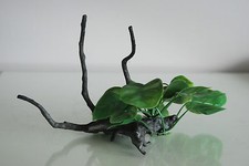 Aquarium 2 X Plante en Plastique Réaliste Attaché À Bois Journal 24 x 11 x 13 CM