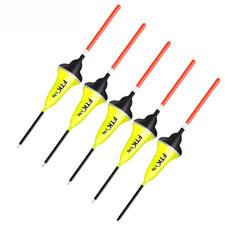 Lot de 5 flotteurs de pêche à la carpe en bois de balsa 2g 3g 4g 5g bouée dé