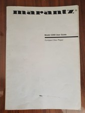 Marantz CD60 User Guide