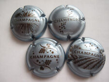 4 capsules de champagne GENERIQUE n° 764 / 767      CHAMPAGNE ARGENT BLEUTE