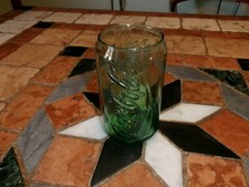 VERRE CANETTE Publicitaire COCA COLA Mac do 2007 , vert foncé 