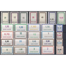 Sélection de 27 timbres