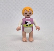 PLAYMOBIL ENFANT VIOLET BEBE EN COUCHE