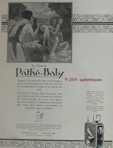 Publicite pathe baby camera - pathe, la