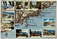 06 CPM Carte postale Cote d' Azur multivues annees 70