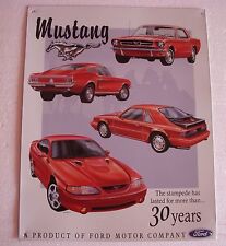 Plaque publicitaire FORD MUSTANG