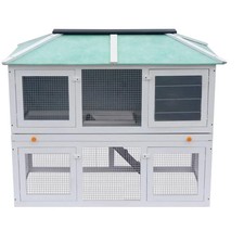 Cage clapier double pour