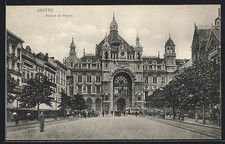 CPA Anvers, Avenue de Keyser, La Gare 