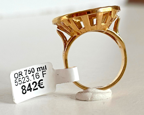 Bague neuve porte pièce or - neuve, en