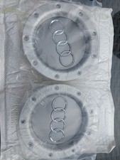 2 CACHES DE ROUES AUDI 146MM