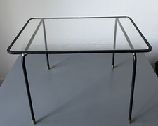 Mathieu Mategot - Petite Table Metal Et Verre