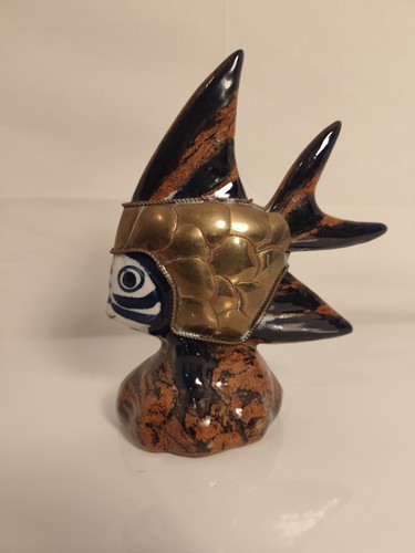 Statuette poisson ancienne - statuette,