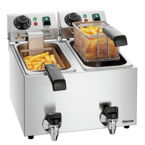 Friteuse double inox 4 - double,