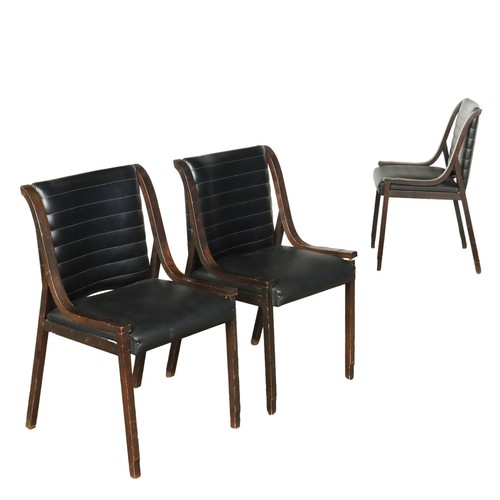 Chaises vintage hêtre simili - vintage,