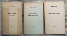 Andrée CHEDID - lot de 3 plaquettes GLM 1953-1957 en très bon état