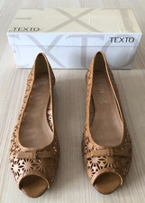 TEXTO 2046/B-813 Cuir Camel Chaussure Sandale été Femme Size 41 Shoe Damenschuh