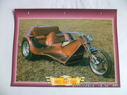 Carte fiche moto - uncle, bunt