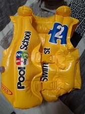 GILET DE NATATION GONFLABLE INTEX JAUNE POOL SCHOOL ENFANT 3 A 6 ANS