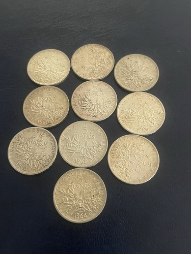 Pièce francs argent - 5,