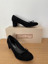 Escarpins en Cuir Velours Noir Elizabeth Stuart
