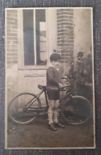 CARTE POSTALE ANCIENNE FANTAISIE ENFANT ET VELO ANNEES 1910-1920