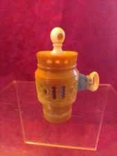 Ancien Mètre Ruban De Couturière Miniature en Corozo