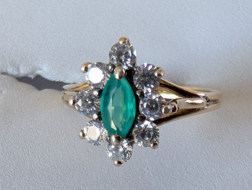 Ancienne bague vermeil argent - bague,