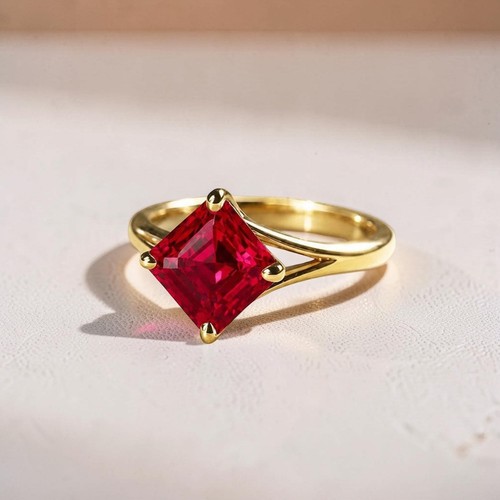 Bague solitaire femme - bague, 14k