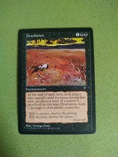 EN/AN DESOLATION DÉLAISSEMENT  (EX) VISIONS 1996 MTG MAGIC GATHERING TBE PRATT