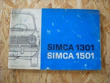 NOTICE D'UTILISATION SIMCA 1301 - SIMCA 1501