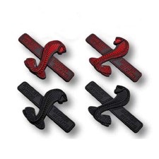 2PCS Pour Ford Shelby Mustang GT500 Arrière latéral Door Emblems Ornaments logo