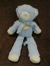 doudou peluche ours écharpe bleu blanc Doudou et compagnie
