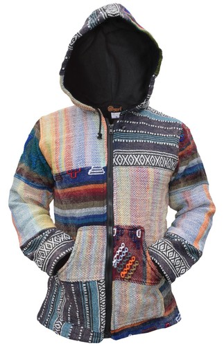 Veste capuche hippie en - À,