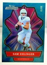 Sam Ehlinger 2021 Sauvage Carte Alumination Industrie Sommet Bleu Parallel RC #D