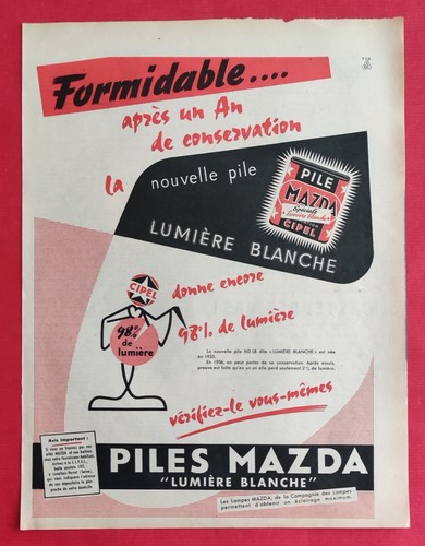Publicité presse piles - publicité, presse: