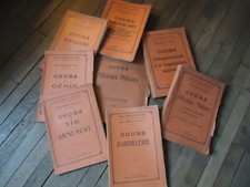 RARE MILITARIA LOT MANUELS ECOLE SPECIALE MILITAIRE OFFICIER RESERVE SAINT CYR