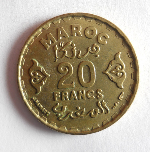 1951 maroc francs pièce - -,