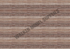 1:18 Echelle (3xA4) Garage Bois Mural / Sol - Retirer Et Appliquer Sticker /