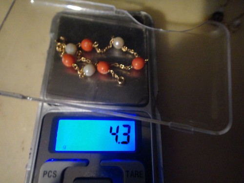 18k bracelet avec - or, perles
