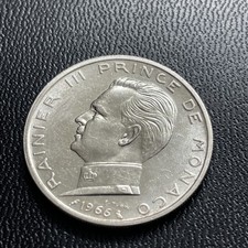 5 francs Argent Monaco 1966 Rainier  III