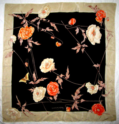Leonard foulard soie en - ,