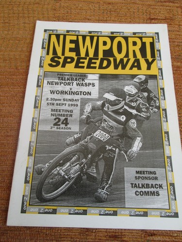 Programme speedway newport v - speedway,