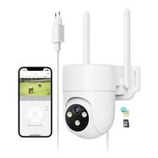 4G Cellulaire Caméra de Surveillance Extérieur avec Carte SIM Enregistreur 24...