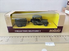 SOLIDO, JEEP WILLYS + REMORQUE