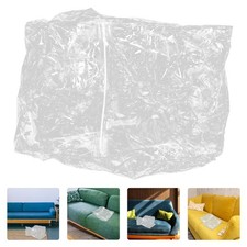 Pouf de rangement transparent