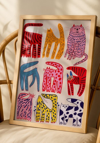 Toile décorative chats - toile,