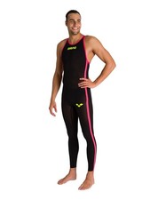 ARENA - MAN POWERSKIN R-EVO+ FBLLCB - OPEN WATER - 27912503 - BLACK, FLUO YELLOW