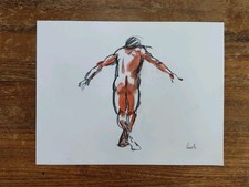 Dessin croquis étude de nus