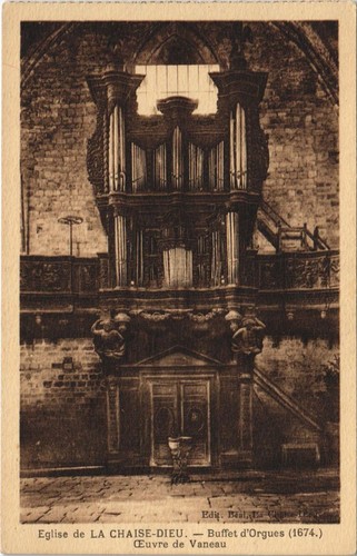 Cpa église chaise dieu - cpa, la