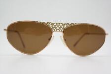 Lunettes De Soleil Vintage Emanuel Ungaro Par Persol 570 Or Bronze Ovales